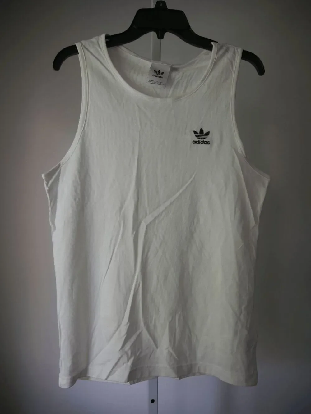 adidas Men's White Essentials Tank Top XS